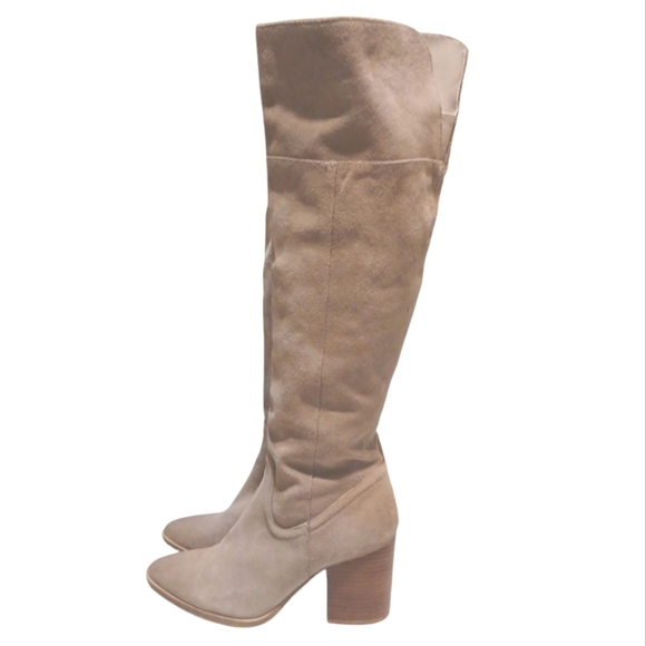 Steve Madden Tan Over The Knee Boots Women"s Tall Suede Boots Size 9.5 - Picture 6 of 14